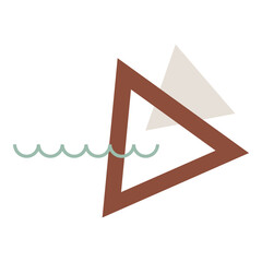 Vector modern Abstract geometric composition. Geometric design, minimalism, geometric shapes. Logo design