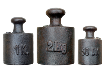 Balance weight - various weight on transparent background