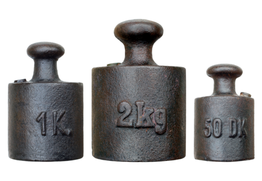 Balance weight - various weight on transparent background