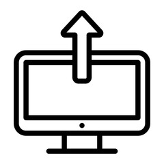 upload line icon