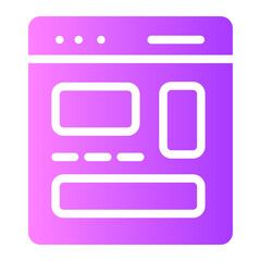 layout gradient icon