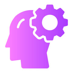 Mindset gradient icon