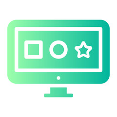 Web design gradient icon