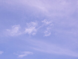 blue sky and clouds after heavy rain