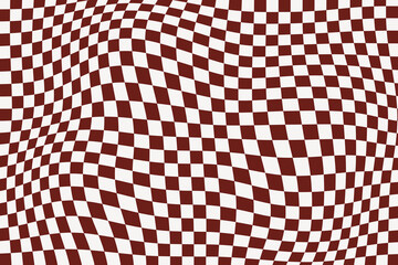 Wavy checkered Pattern background - obrazy, fototapety, plakaty