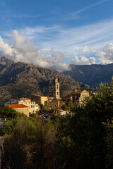 Fototapeta na wymiar Montemaggiore Korsika Panorama View