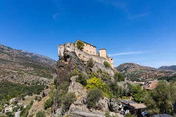Fototapeta na wymiar Die Zitadelle von Corte, Korsika