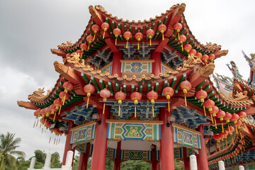 Obraz premium Thean Hou Temple in Kuala Lumpur MalaysiaThean Hou Temple is one of the largest and oldest Buddhist temples in Southeast Asia. Located along Jalan Klang Lama on the southwest side of Kuala Lumpur 