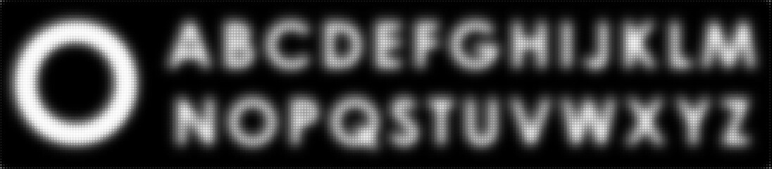 Alphabet blur design fonts. Typography font uppercase . and vector illustration