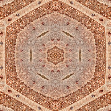 Kinetic pattern for background design. Arabesque ethnic texture. Geometric stripe ornament cover photo. Repeated pattern design for Moroccan textile print. Turkish fashion for floor tiles and carpet