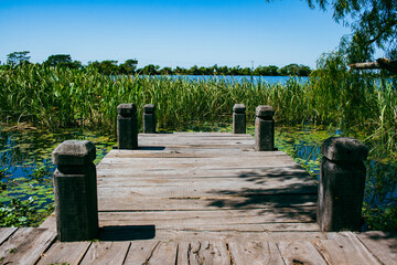 muelle de madera en ESTEROS DEL IBERA