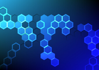 hexagon background chip save data