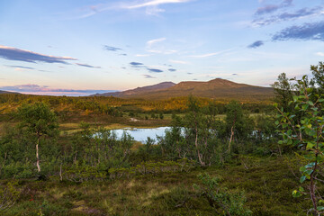 Landschaft am Flatruetvägen in Schweden