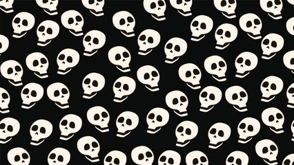 Art illustration background seamless design concept colorful icon symbol logo of skull