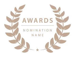 Award wreath PNG image.