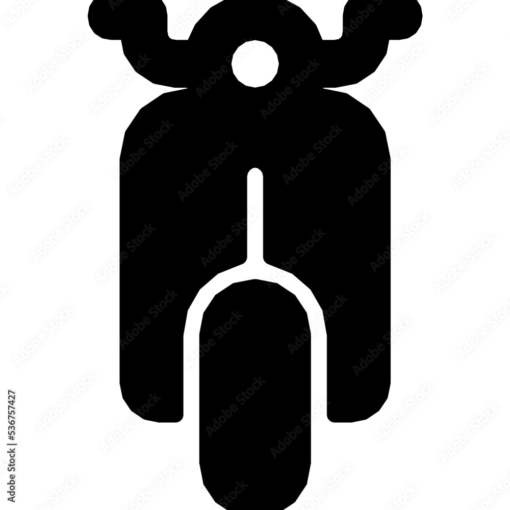 Sticker motorcycle icon