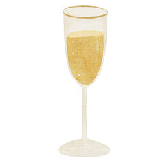 champagne watercolor