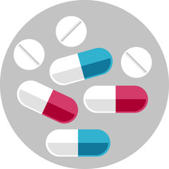 Medicine color icons