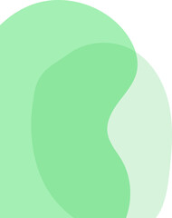 abstract blob shape corner decoration