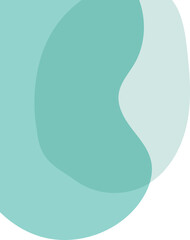 abstract blob shape corner decoration