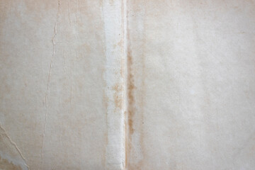 Texture of blank pages of open old book