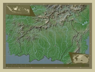 Kalimantan Tengah, Indonesia. Major cities
