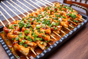 Delicious snack Korean food Red Oden