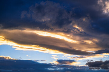 夕焼けの空　松本市