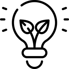 lightbulb tree icon