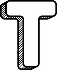 doodle alphabet letter font