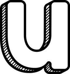 doodle alphabet letter font