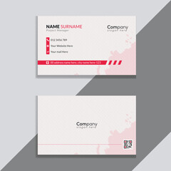 Clean modern professional business card template with premium design