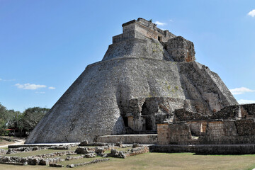 Unesco-Weltkulturerbe, die Maya-Ruinen von Uxmal, Yucatan, Mexiko, Mittelamerika