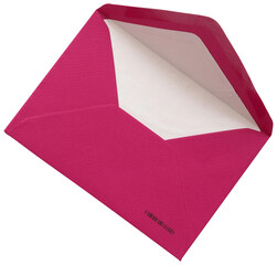 Open small envelope close up