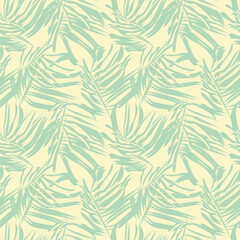 Fototapeta premium Tropical Leaf Seamless Pattern Design