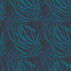 Tropical Leaf Seamless Pattern Design