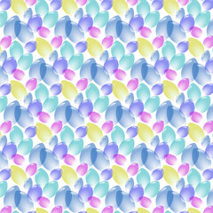 Stylized raindrops, pattern . Printing on fabric. Vector image.