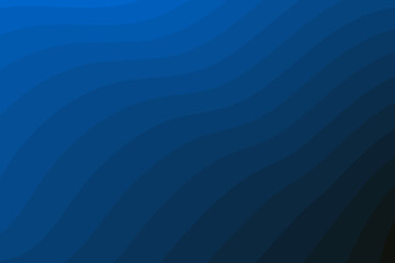 Abstract navy color curves lines dynamic linear waves background.  Vector illustration.