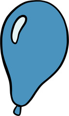 oodle freehand sketch drawing of party balloon.