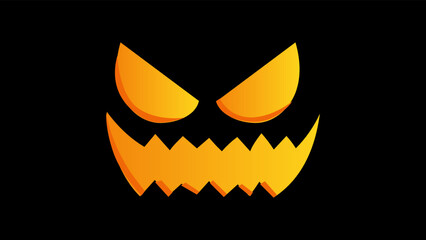 Art illustration background seamless design concept colorful icon symbol logo of black pumpkin