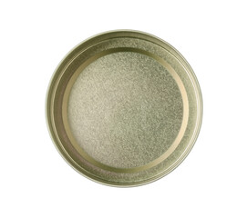 Tin can isolated on white.