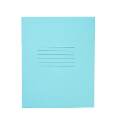 School notebook isolated on white.