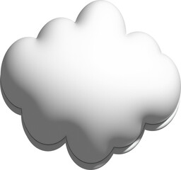 cute white 3D cloud decoration