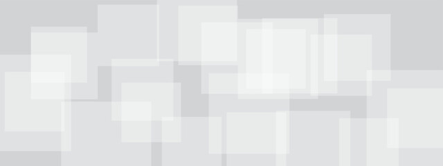 Abstract white and grey geometric overlapping square pattern, design of technology background with shadow. Vector illustration. You can use for add, poster, design artwork, template, banner, wallpaper