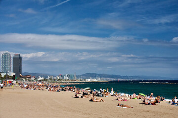 Obraz premium Barceloneta Beach