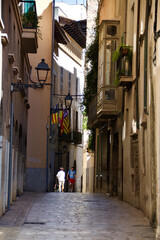 Narrow alley in Palma de Mallorca