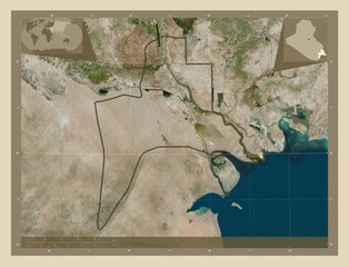 Al-Basrah, Iraq. High-res satellite. Major cities