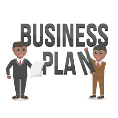 business african plan design character person with text