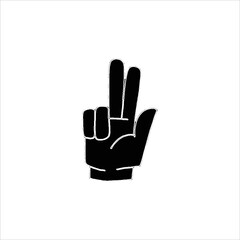 Art illustration icon logo charity and solidarity symbol of hand gesture
