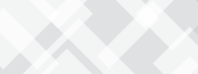 Abstract white and grey geometric overlapping square pattern, design of technology background with shadow. Vector illustration. You can use for add, poster, design artwork, template, banner, wallpaper